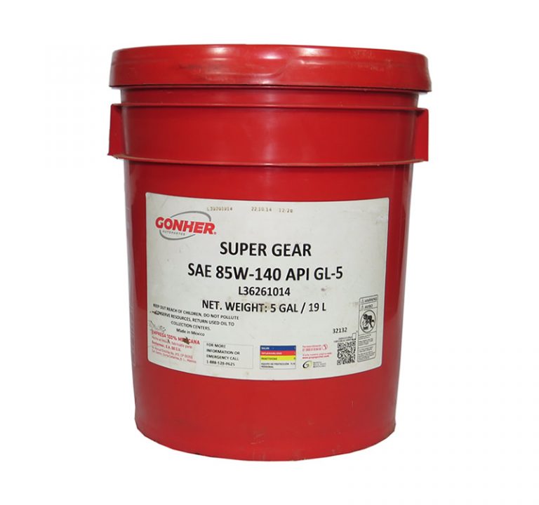 GONHER SUPER GEAR SAE 85W140 API GL5 Investigaciones Agropecuarias