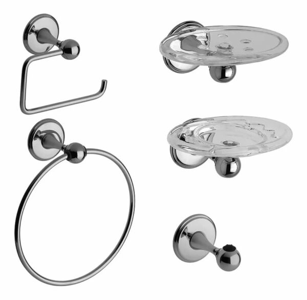 ACCESORIO P/ BAÑO 5 PZA. ONIX (TRANSP) ARTPLAS