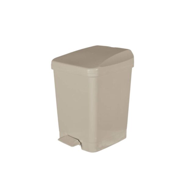 BASURERO C/ PEDAL 9L BEIGE METASUL